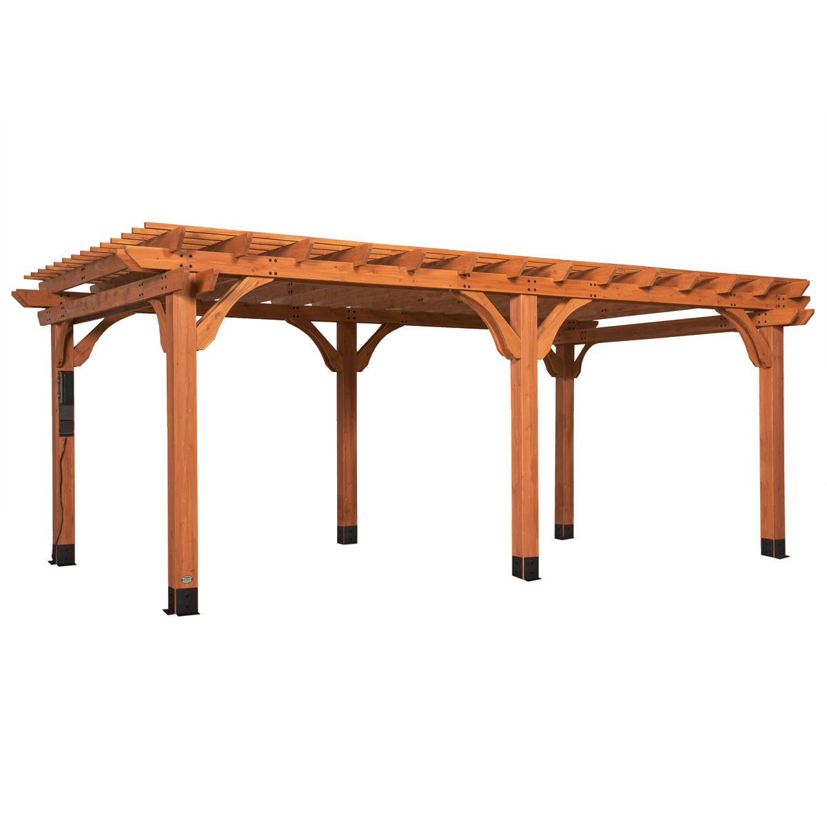 Backyard Discovery Beaumont 20' x 12' Cedar Wood Outdoor Patio Pergola Kit